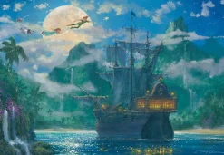Tenyo Japan Jigsaw Puzzle D1000-416 Disney Peter Pan Moon Rise Over Pirates Cove (1000 Pieces) Shop