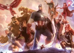 Tenyo Rpg-1000-633 Jigsaw Puzzle Marvel Avengers Team Cap (1000 S-Pieces) Sale