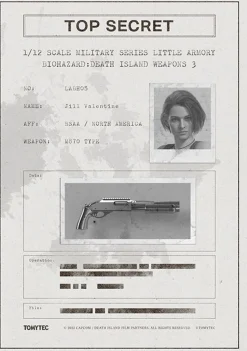 Hot Tomytec Military Series 1/12 Little Armory Resident Evil: Death Island Weapons Type 3 Jill Valentine Plastic Model