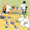 Yanoman 13-15 Jigsaw Puzzle Lively Dining Table Moomin (1000 S-Pieces) Sale