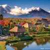 Yanoman 2308-30 Jigsaw Puzzle Mt. Fuji And Oshino Hakkai (150 S-Pieces) Flash Sale