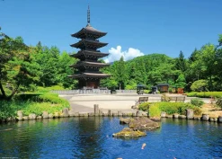 Yanoman 05-1075 Jigsaw Puzzle Saiho-Ji Five-Storied Pagoda In A Clear Blue Summer Sky (Miyagi) (500 Pieces) Sale
