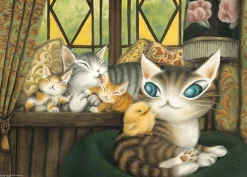 Yanoman 05-1076 Jigsaw Puzzle Wachifield Dayan The Cat (500 Pieces) Online