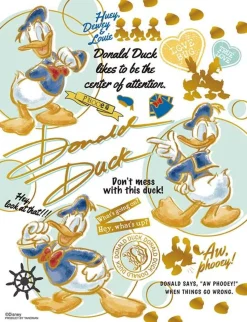 Yanoman Jigsaw Puzzle Colorful Gold Disney Mickey & Friends Donald Duck (300 S-Pieces) Outlet