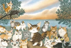 Yanoman Jigsaw Puzzle World Kitten Conference Wachifield (300 Pieces) Cheap